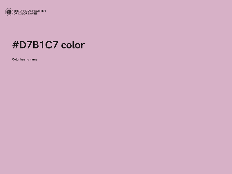 #D7B1C7 color image