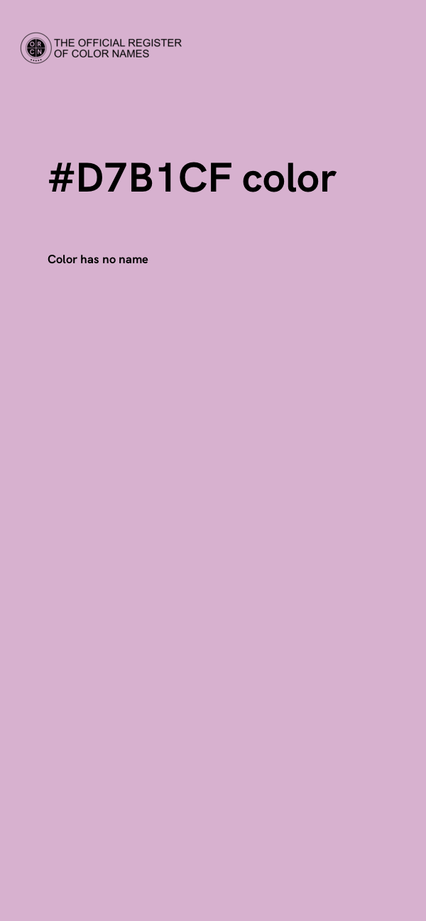 #D7B1CF color image