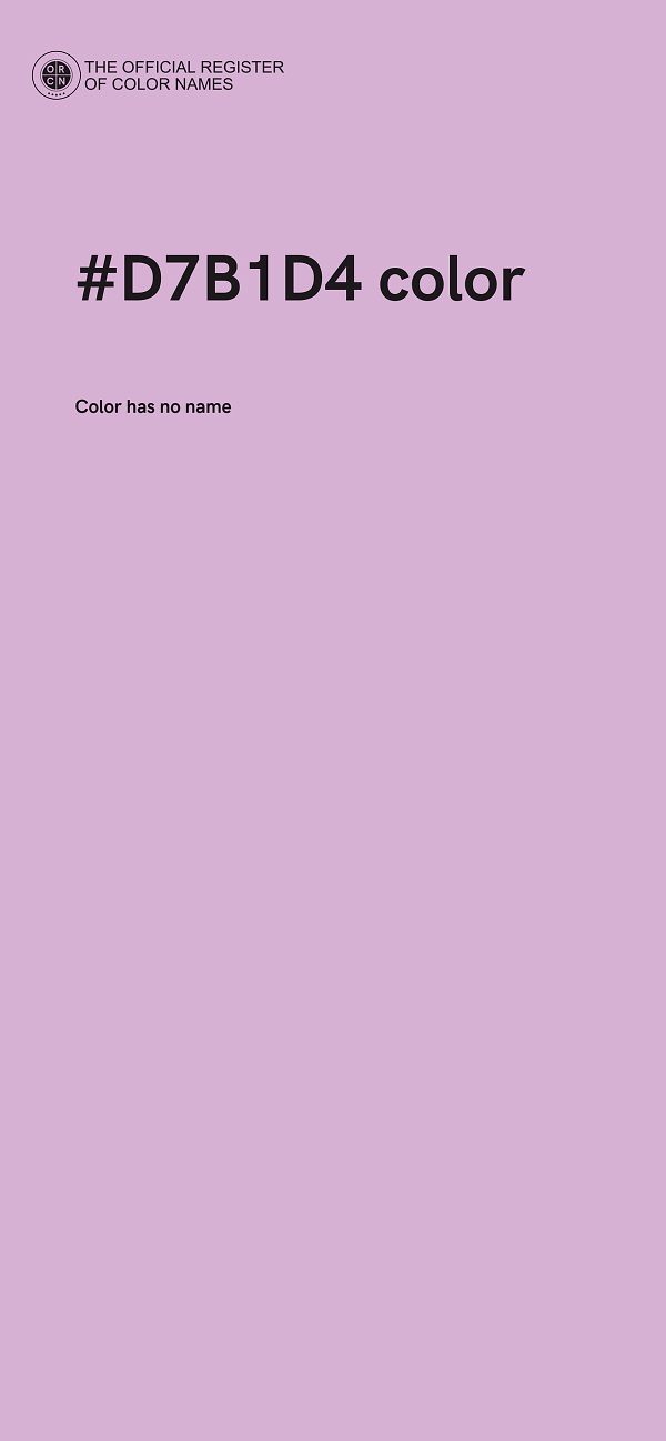 #D7B1D4 color image