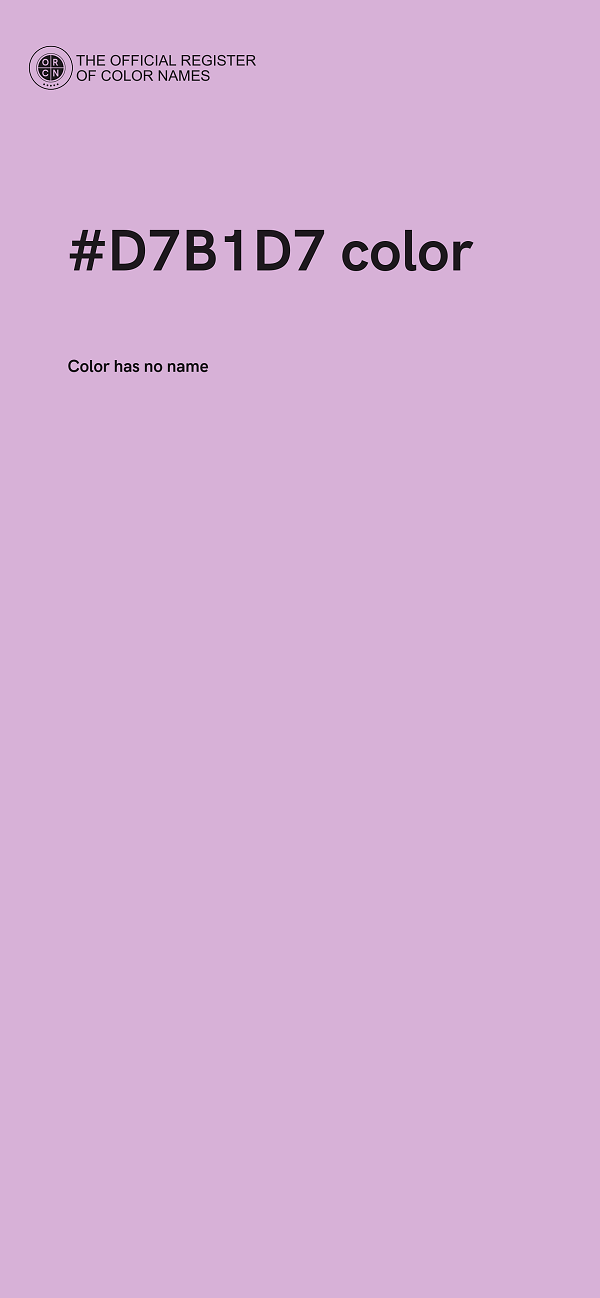 #D7B1D7 color image