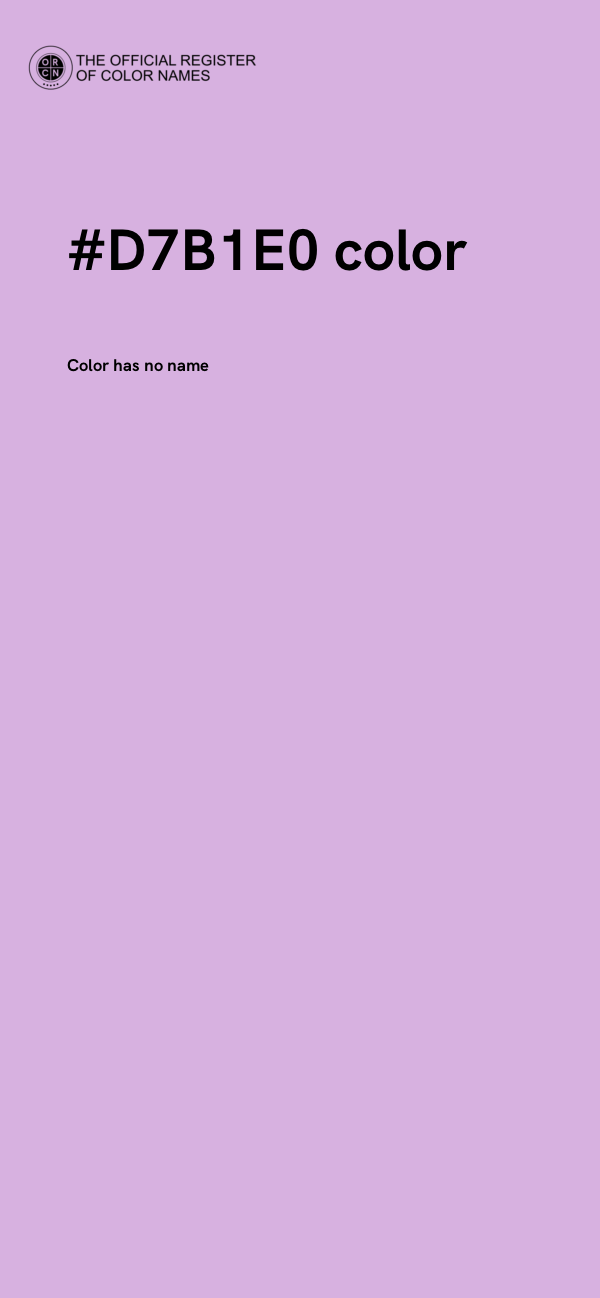 #D7B1E0 color image
