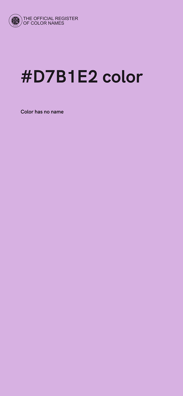 #D7B1E2 color image
