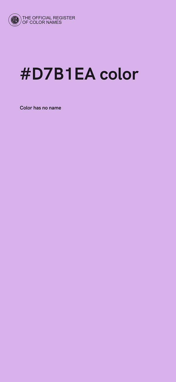 #D7B1EA color image