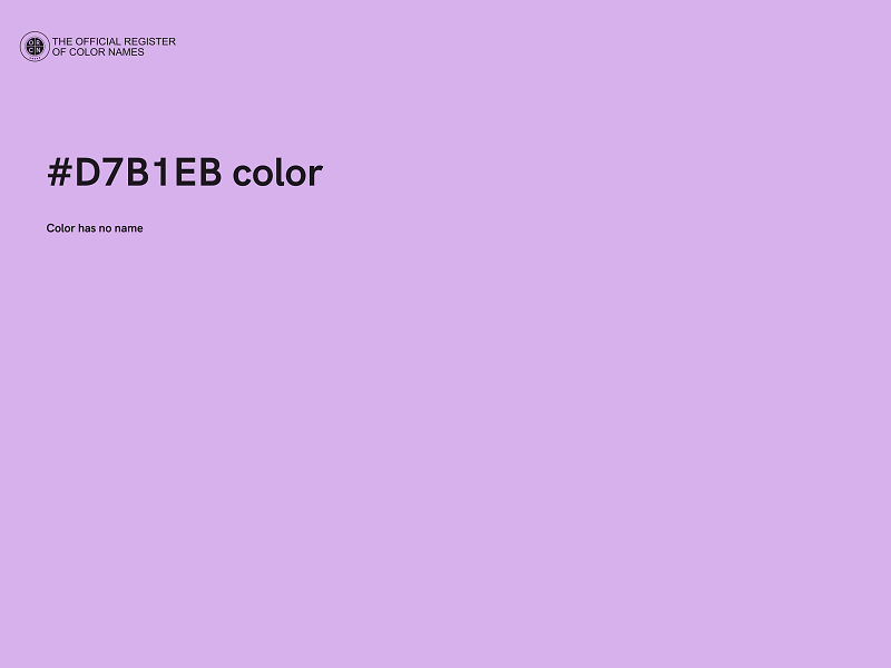 #D7B1EB color image