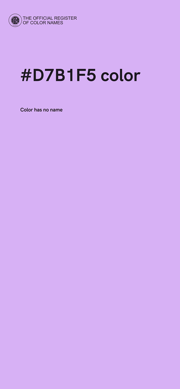 #D7B1F5 color image