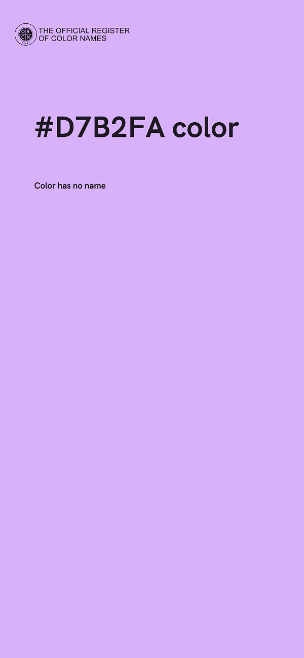 #D7B2FA color image