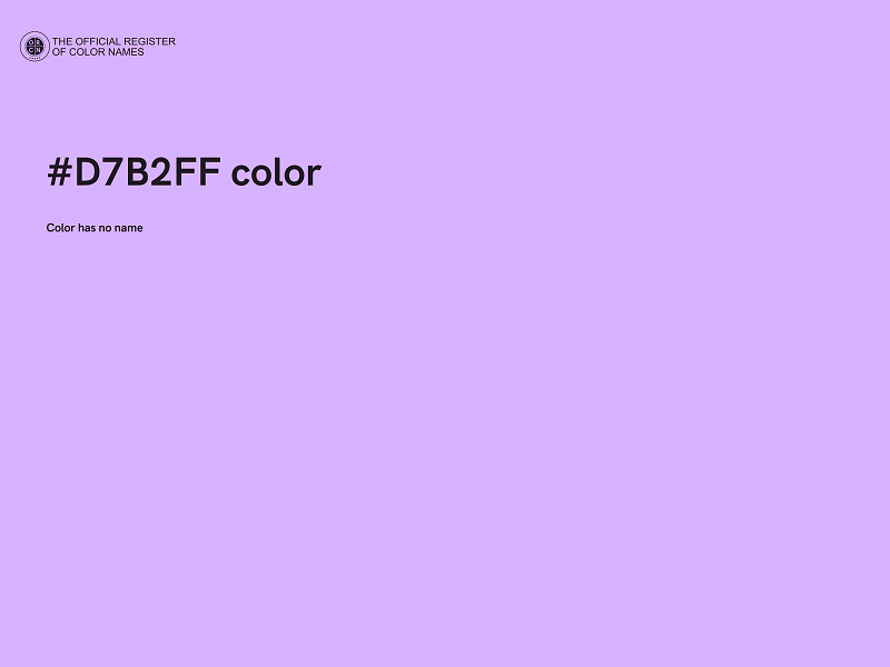 #D7B2FF color image