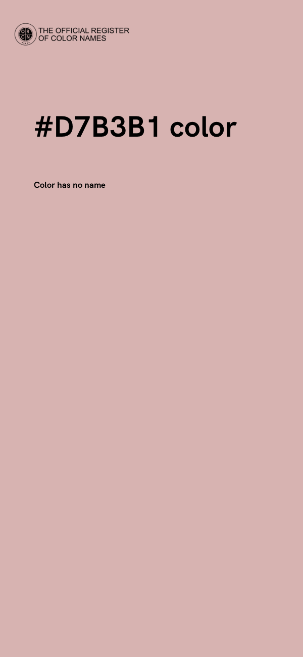 #D7B3B1 color image