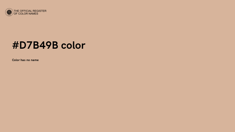 #D7B49B color image