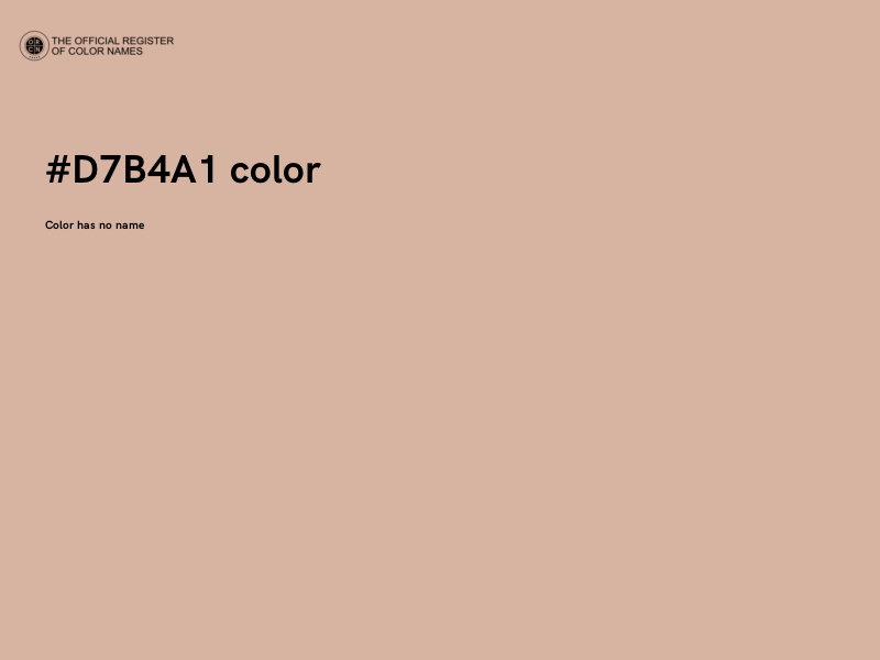 #D7B4A1 color image
