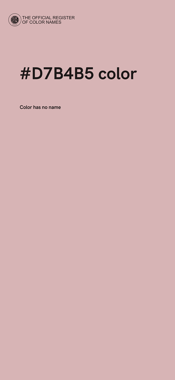 #D7B4B5 color image