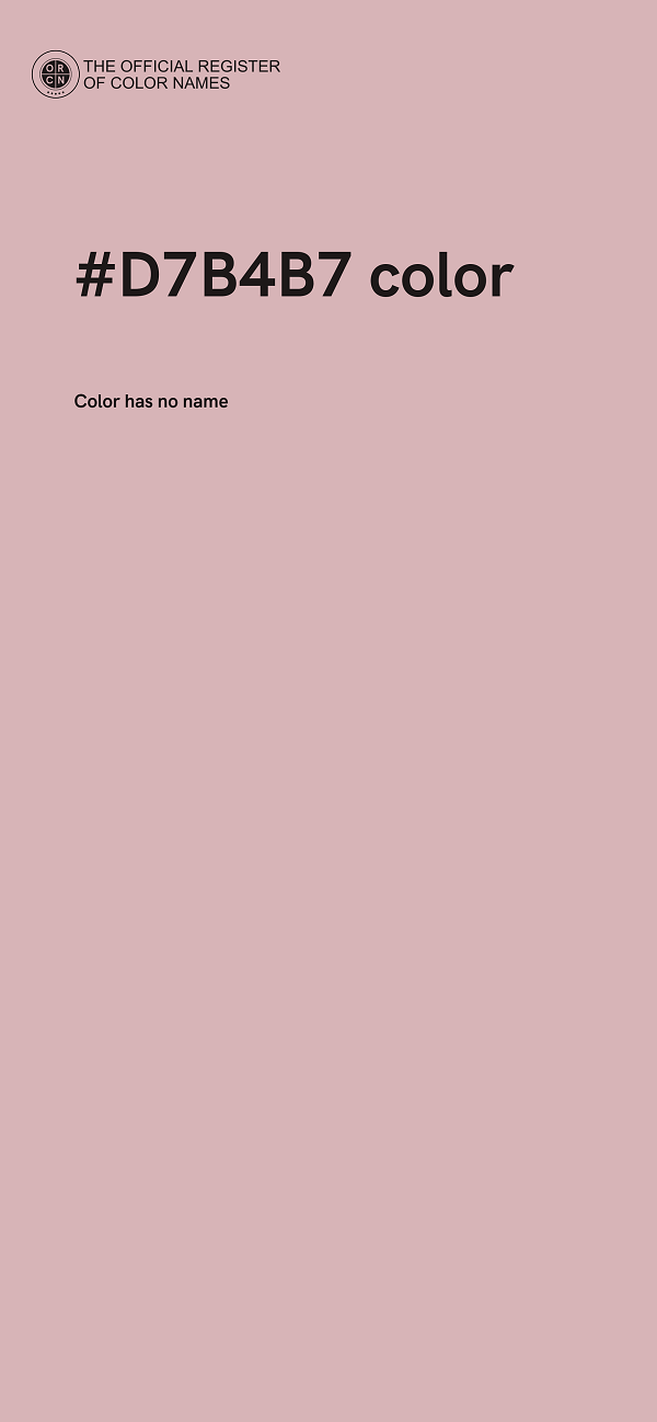 #D7B4B7 color image