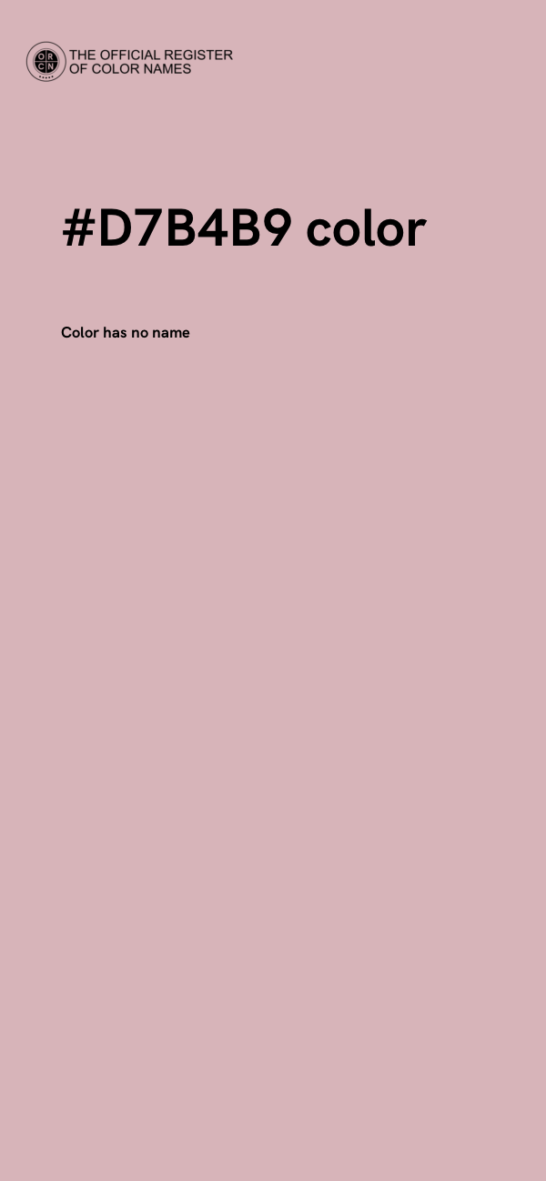 #D7B4B9 color image