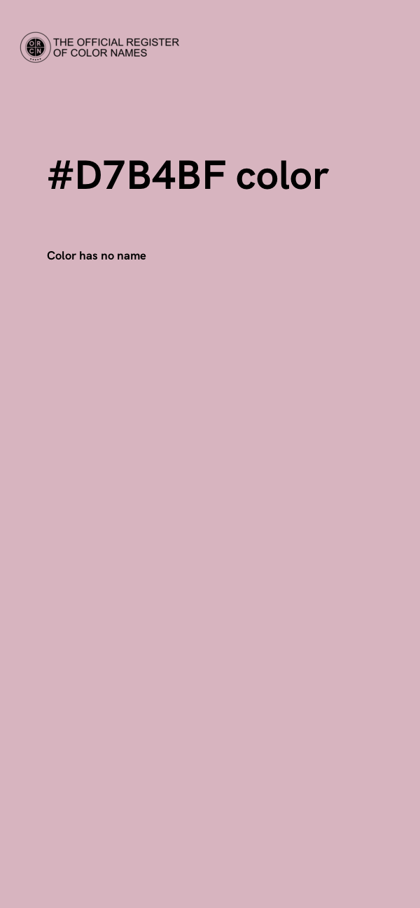 #D7B4BF color image