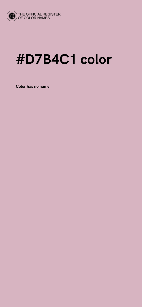 #D7B4C1 color image