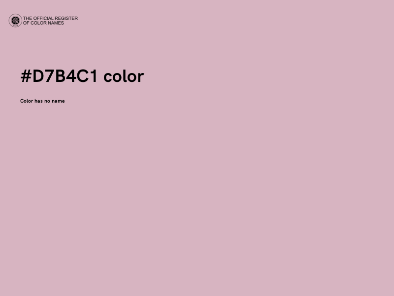 #D7B4C1 color image