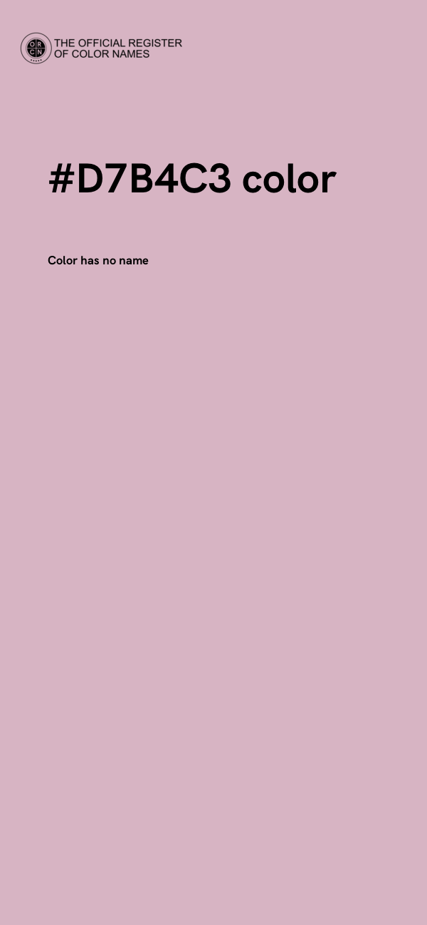 #D7B4C3 color image