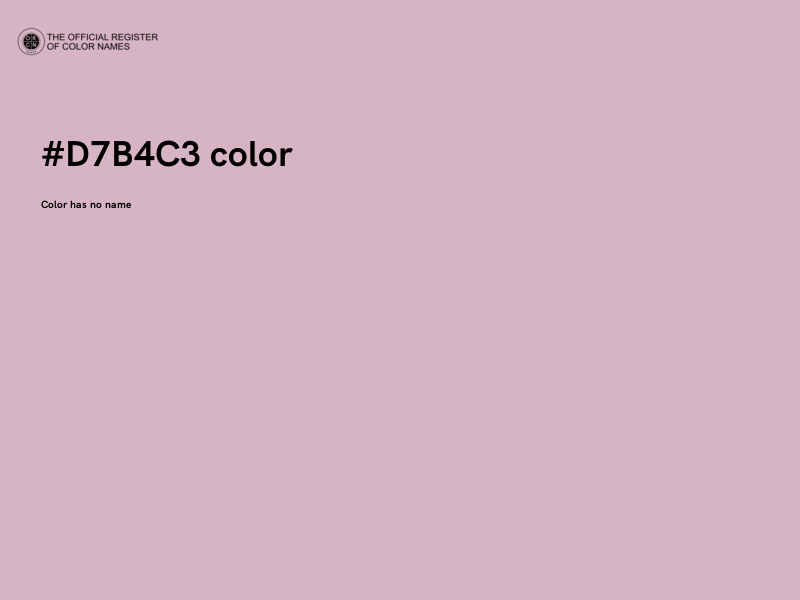 #D7B4C3 color image