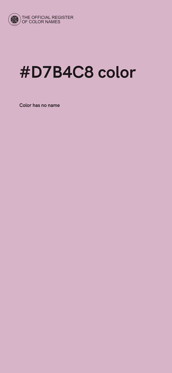 #D7B4C8 color image