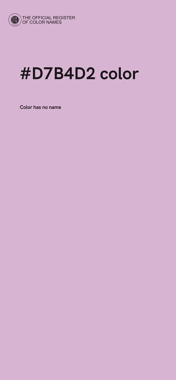 #D7B4D2 color image