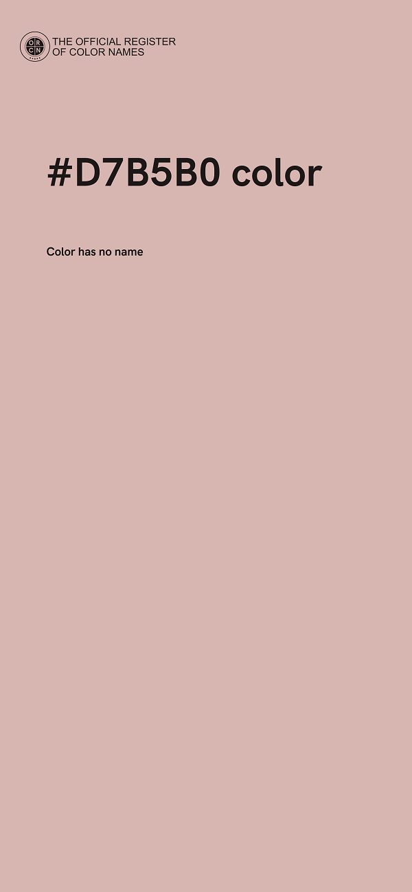 #D7B5B0 color image