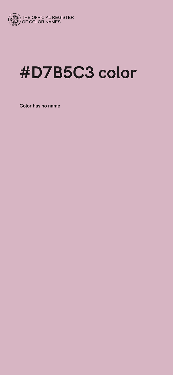 #D7B5C3 color image