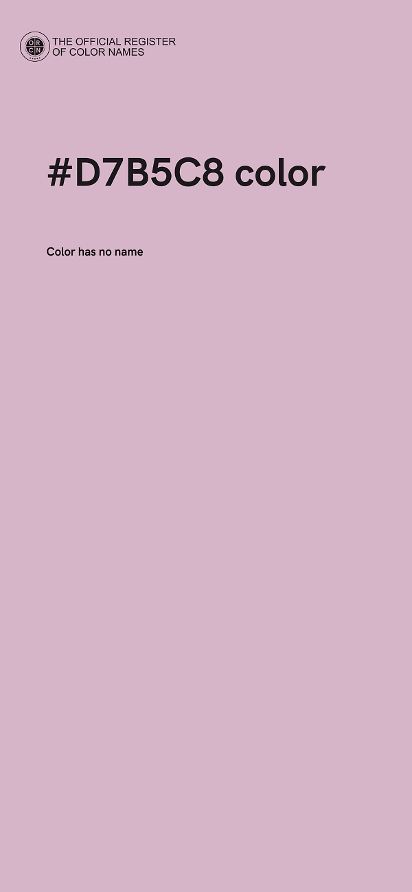 #D7B5C8 color image