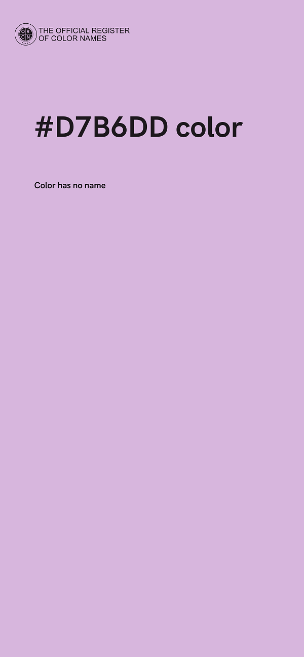 #D7B6DD color image