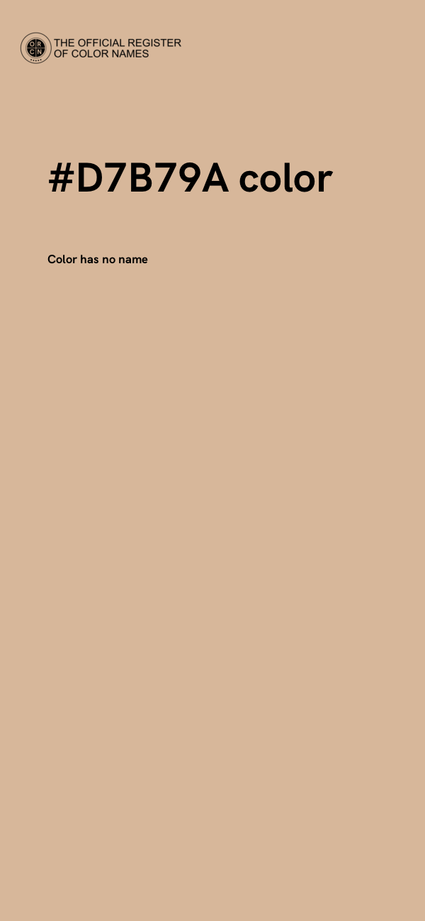 #D7B79A color image