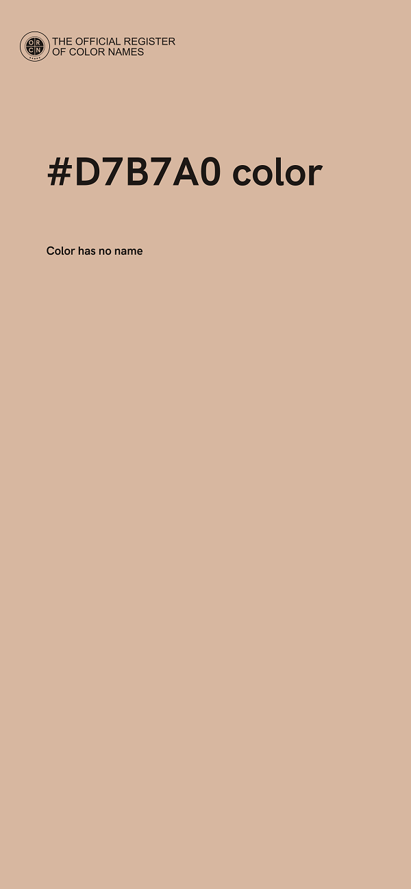 #D7B7A0 color image