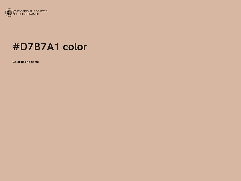 #D7B7A1 color image