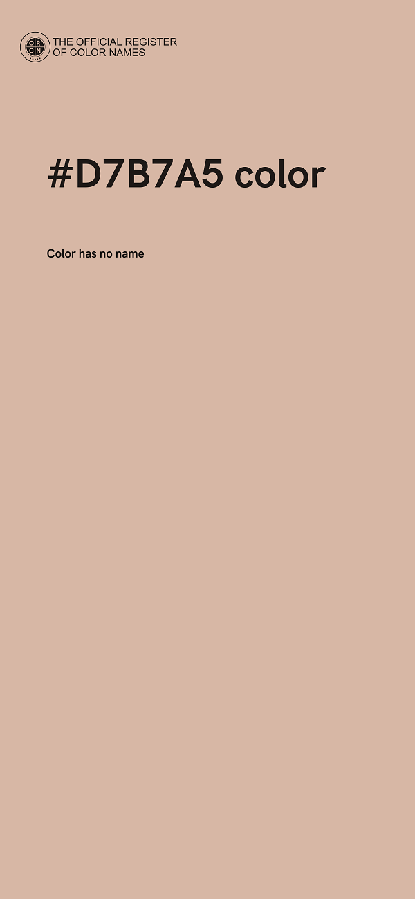 #D7B7A5 color image