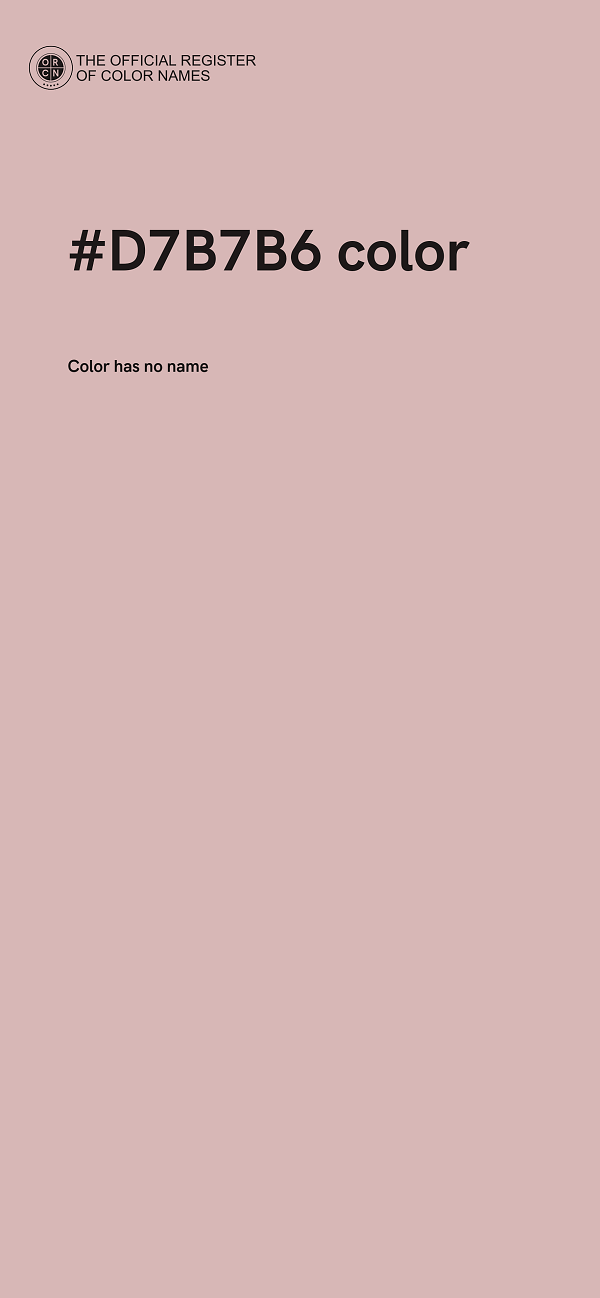 #D7B7B6 color image