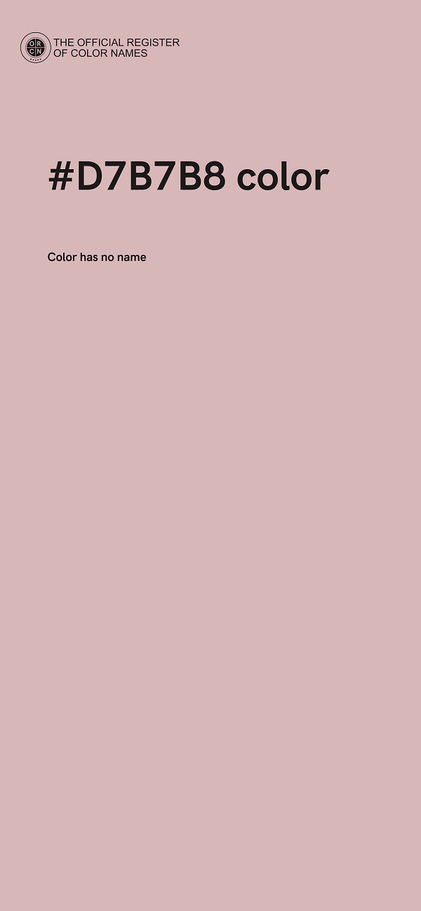 #D7B7B8 color image