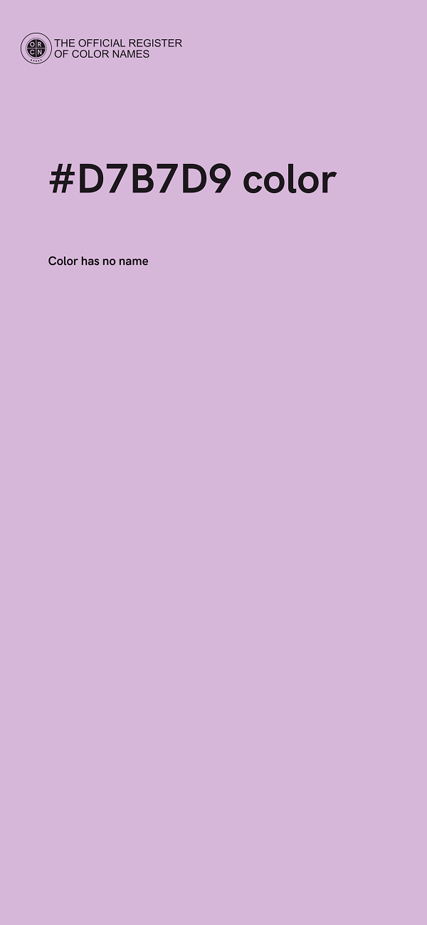 #D7B7D9 color image