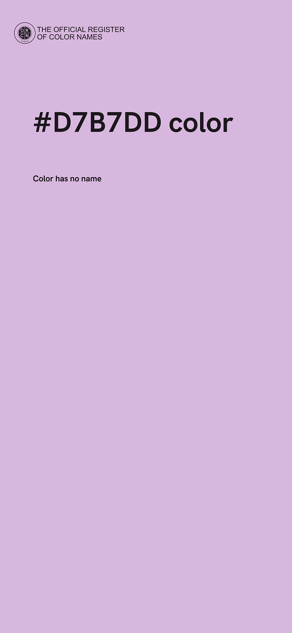 #D7B7DD color image