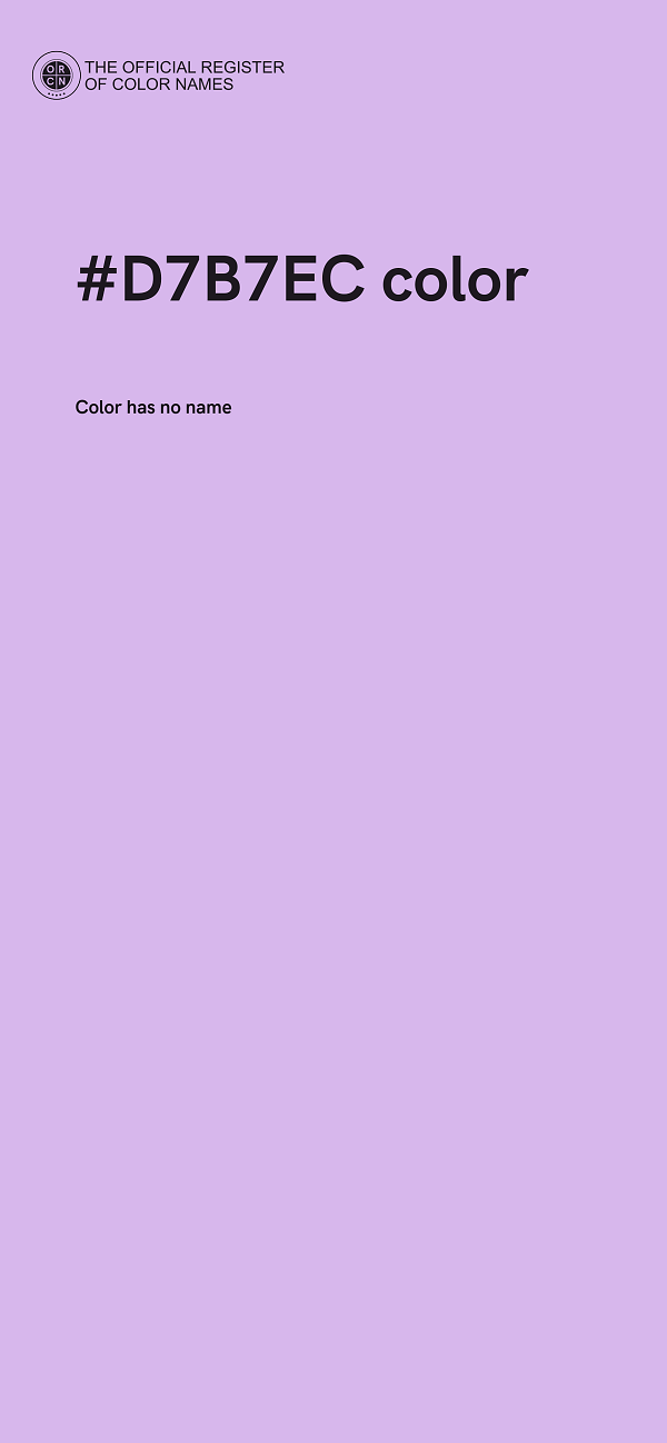 #D7B7EC color image