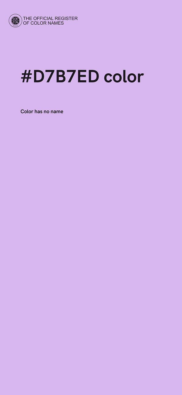 #D7B7ED color image