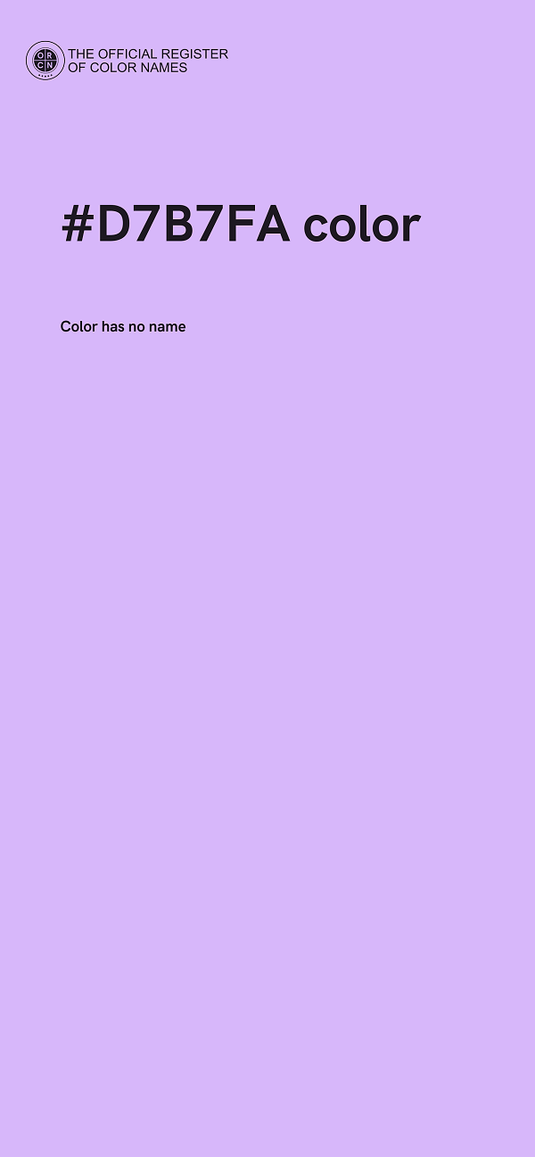 #D7B7FA color image