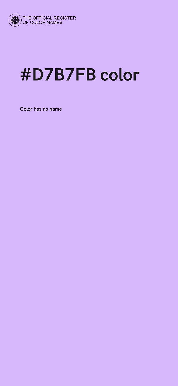 #D7B7FB color image
