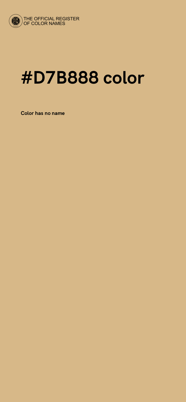 #D7B888 color image