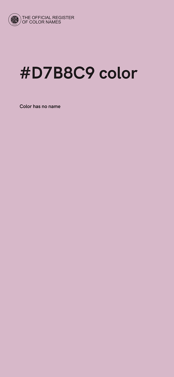#D7B8C9 color image
