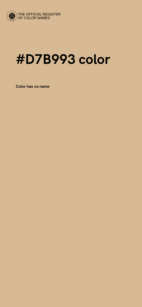 #D7B993 color image