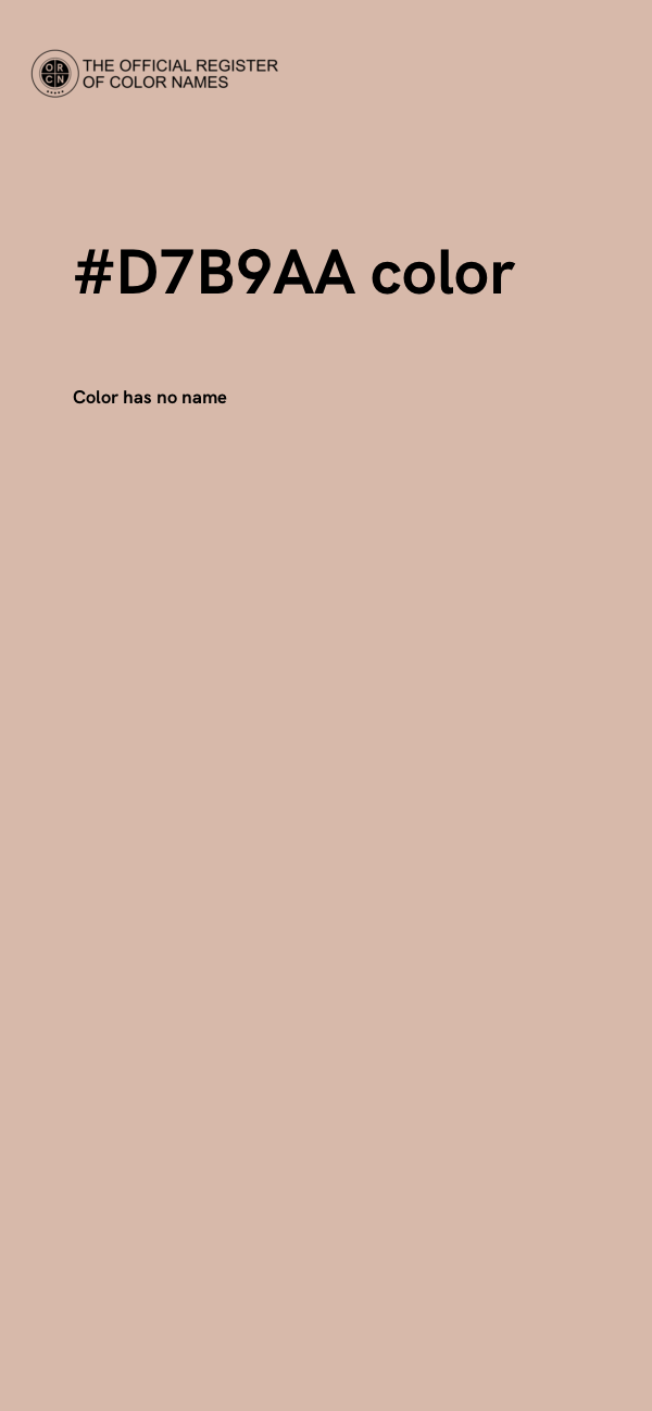 #D7B9AA color image