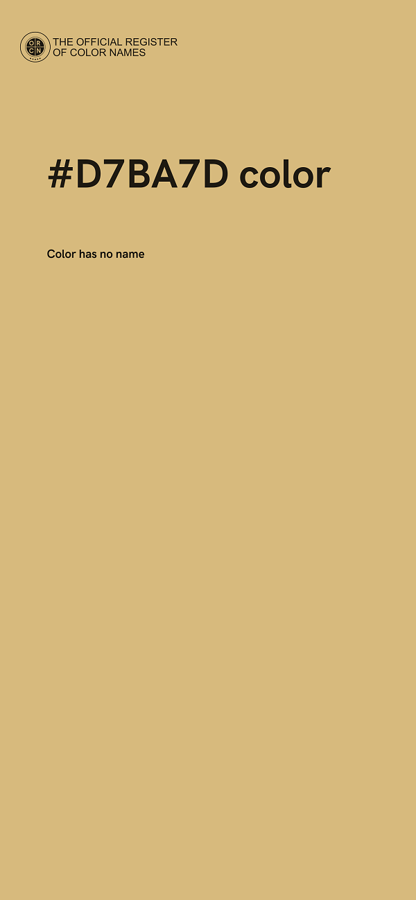 #D7BA7D color image