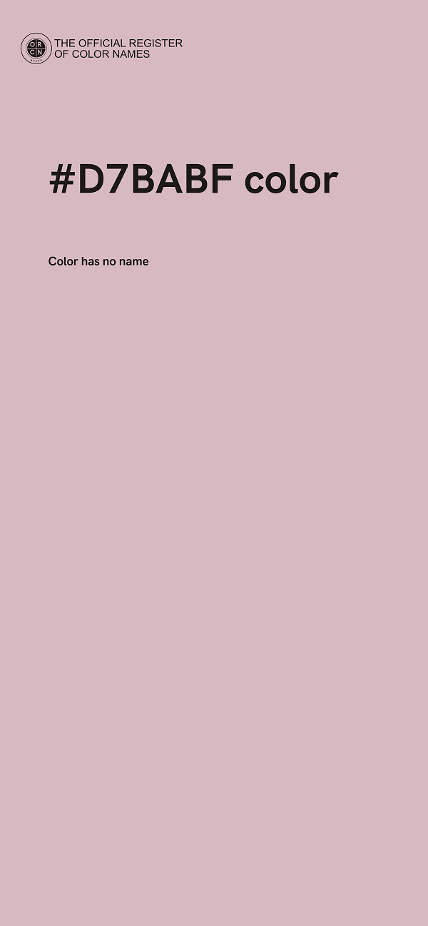 #D7BABF color image