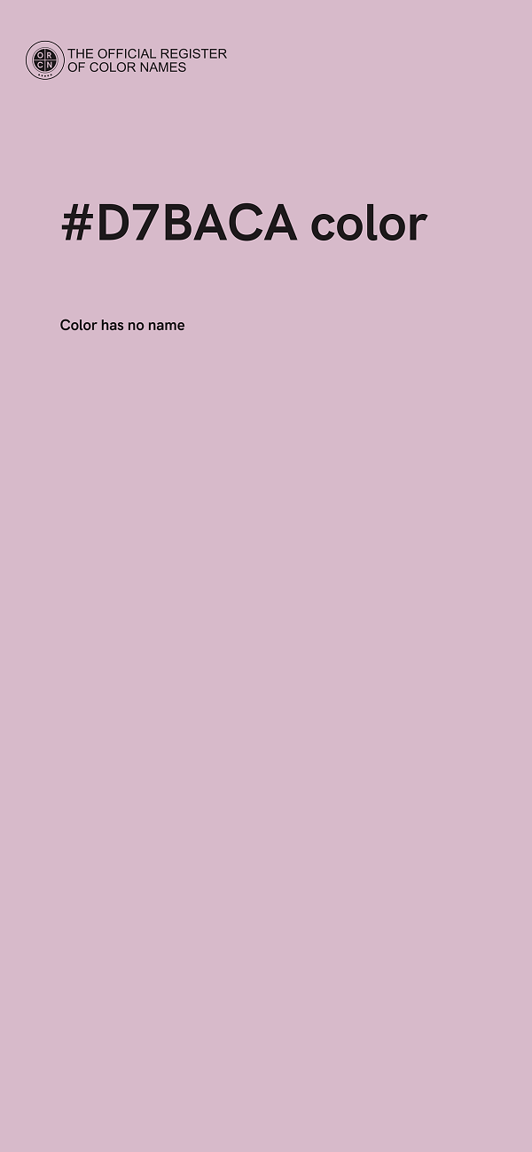 #D7BACA color image