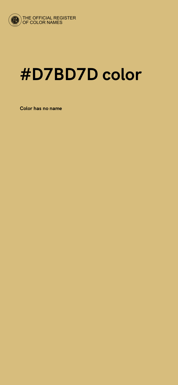 #D7BD7D color image