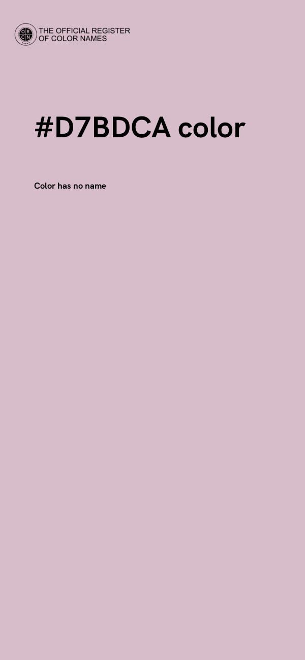 #D7BDCA color image