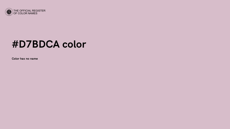 #D7BDCA color image